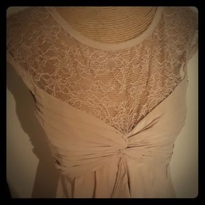 BCBG silk lace top